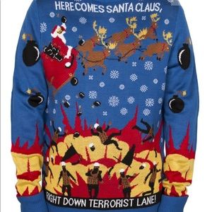 LA Police Gear Sweaters Ugly Christmas Sweater Santa Bombing Terrorists Poshmark